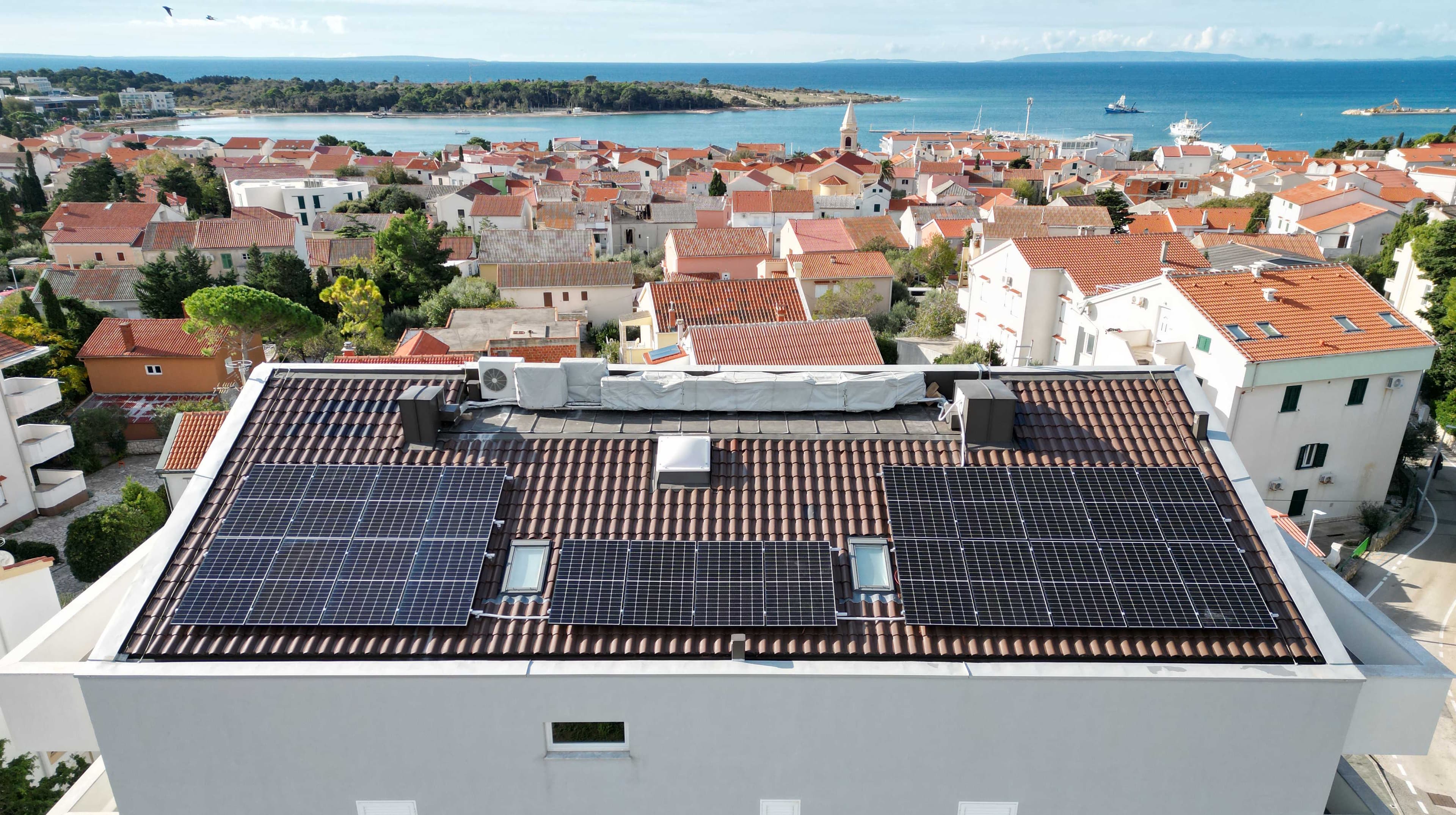 Solar panels background