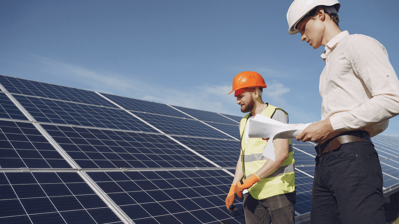 Solar panels background