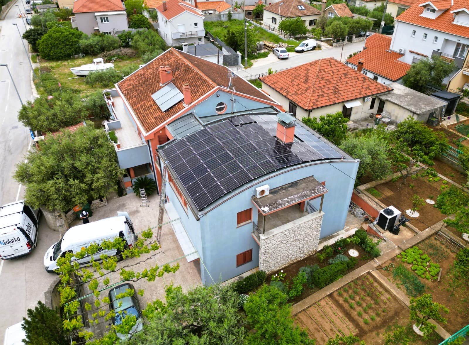 Large-scale solar farm